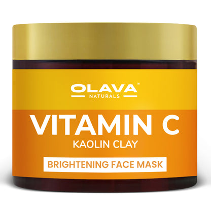 Vitamin C Face Mask for Glowing Skin - Skin Brightening Face Mask with kaolin Clay for all skin types