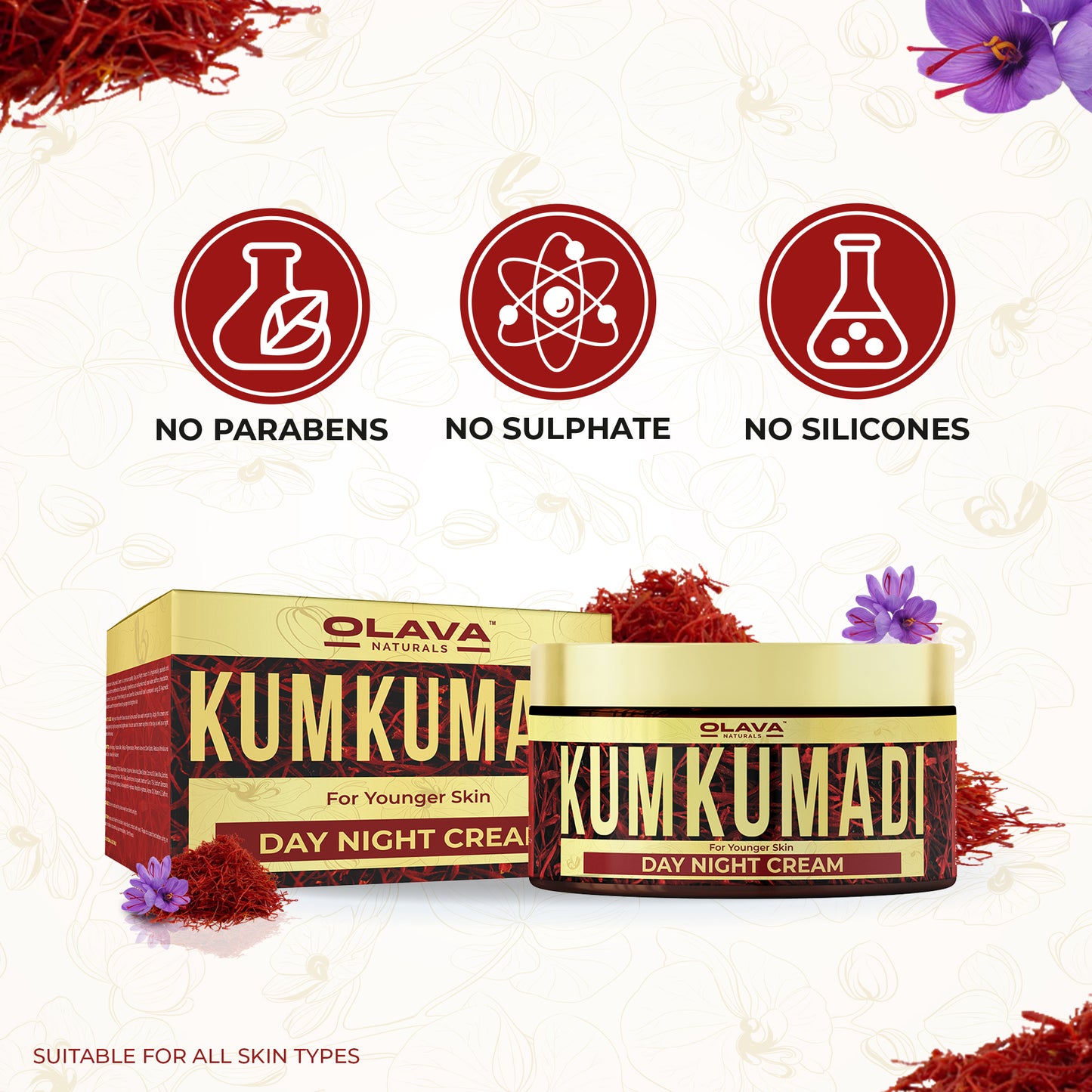 Kumkumadi Cream for Face - Moisturizing Day and Night Cream